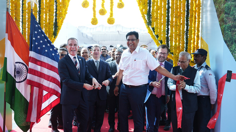 The new facility is India's first fully vertically integrated solar manufacturing plant. Image: First Solar.