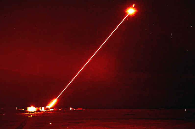 UK first: successful firing of a high-energy laser weapon. Credit: UK MoD / Dstl.