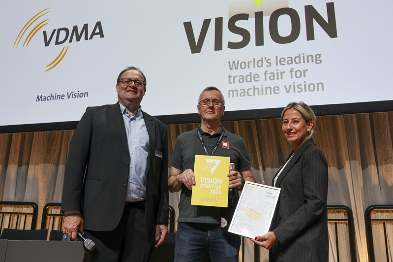 French company Viziotix was choosen for the VISION Start-Up 2024. They developed a revolutionary barcode software. | Picture credits: Landesmesse Stuttgart.