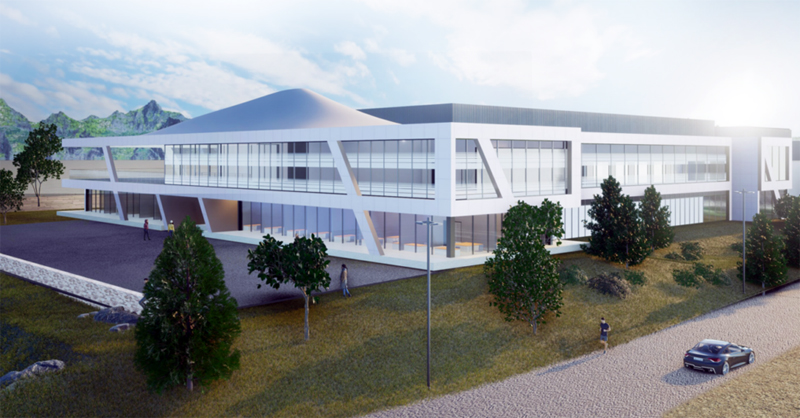 Artist rendering of the new laser research facility which will be located on Foothills Campus and is set to finish in 2026. A major topic of research in the facility will be laser-driven fusion as a viable clean energy source.
Image: CSU.