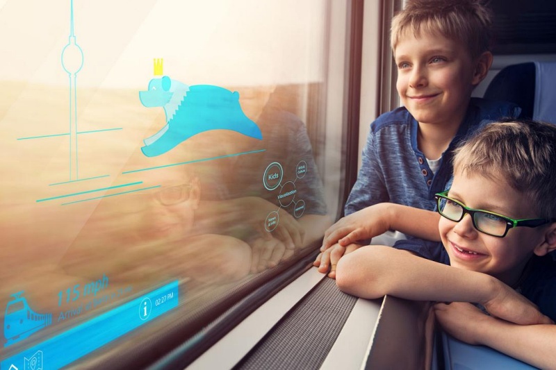 A long-term collaboration between Zeiss and H&uuml;bner should see new holographic displays deployed on mass transportation systems in the near future. The two firms are due to showcase the technology at next month's Consumer Electronics Show in Las Vegas. Image: Zeiss.