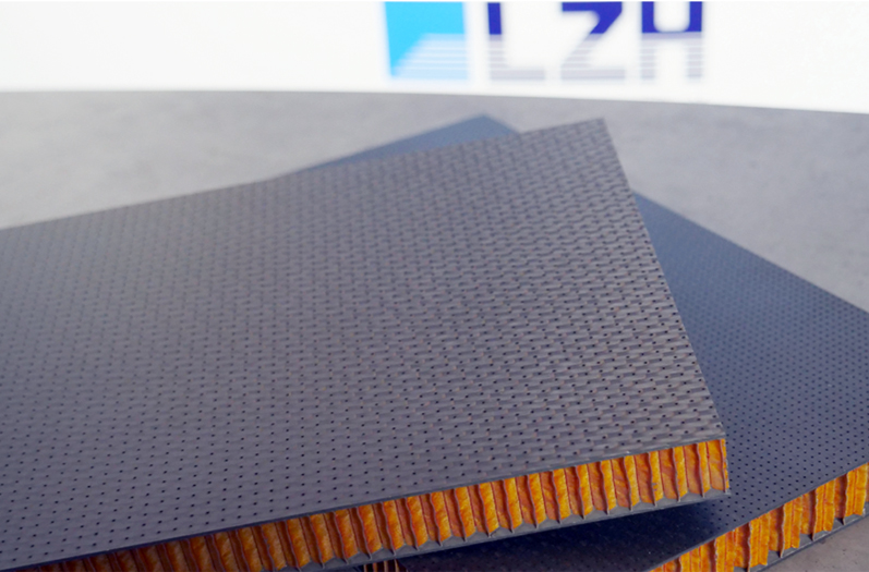Micro-drilling with the laser is especially interesting for sound-absorbing cladding elements, for example in aviation. (Photo: LZH)