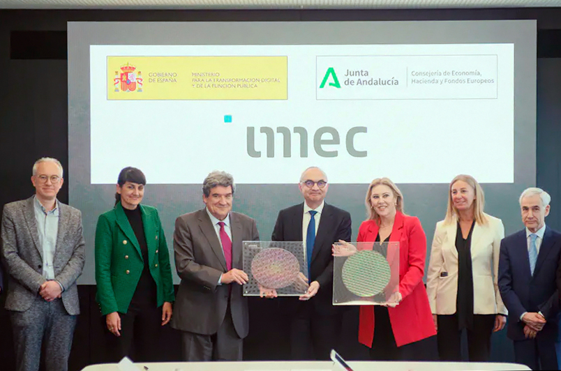 Agreed: a new facility for specialized chip technologies in Spain - to complement imec's 300mm cleanroom in Leuven, Belgium. Photo: imec.