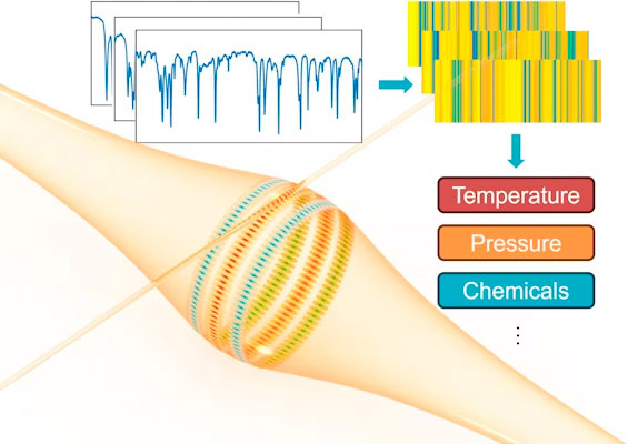 Innovative optical technology, developed in Yang's lab at the McKelvey School of Engineering, utilizes multimode resonance to boost perfromance. By analyzing patterns in the resonance spectrum, the barcode technique provides detailed information about the surroundings, offering enhanced dynamic range and accuracy. Credit: Yang Lab.