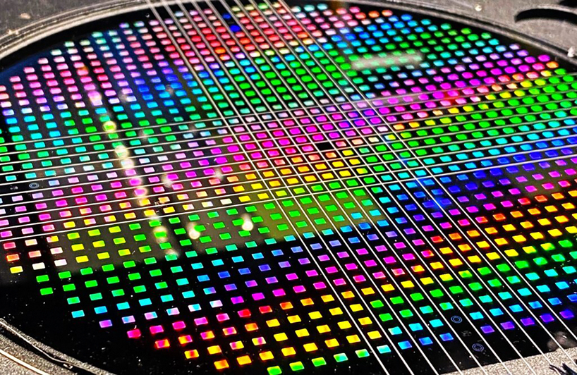 NILT wafer with thousands of metasurface lenses. NIL Technology 2024. 