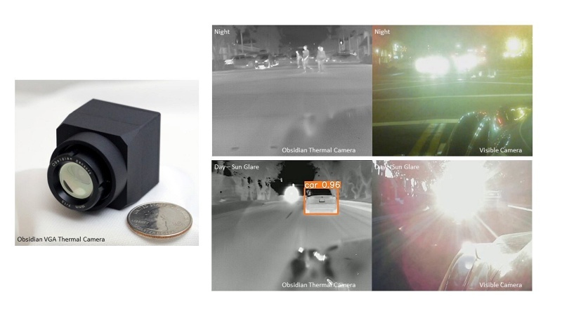 Obsidian says that its VGA sensor, combining RBG and LWIR capability, can help reduce pedestrian deaths from traffic collisions. The US NHTSA has just mandated automated braking technology on all new vehicles from 2029, in a bid to reduce the alarming rise in pedestrian casualties seen in recent years. Image: Obsidian Sensors.