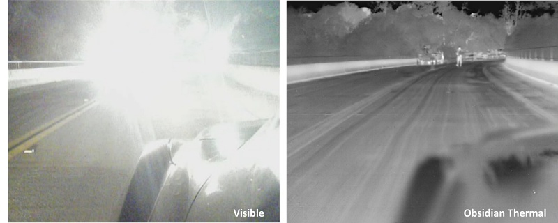 Obsidian and Himax see opportunities emerging in the automotive sector for high-resolution thermal imaging cameras. The low price point demanded by the industry requires a mass-manufacturable solution, which Obsidian claims to have. Image: Himax Technologies.