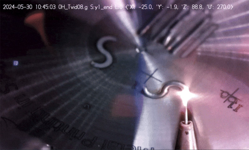 First metal 3D printing in space. Credit: ESA/Airbus.