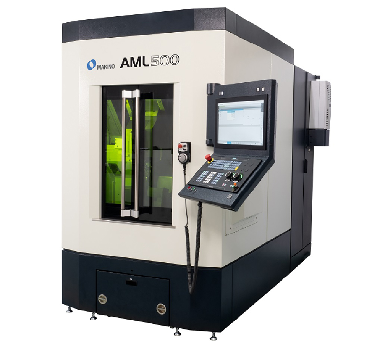 Makino has implemented the joint project results in the new AML 500 processing machine. The flexible machine tool achieves an effective feed rate of up to 30 meters per minute. &copy; Makino.