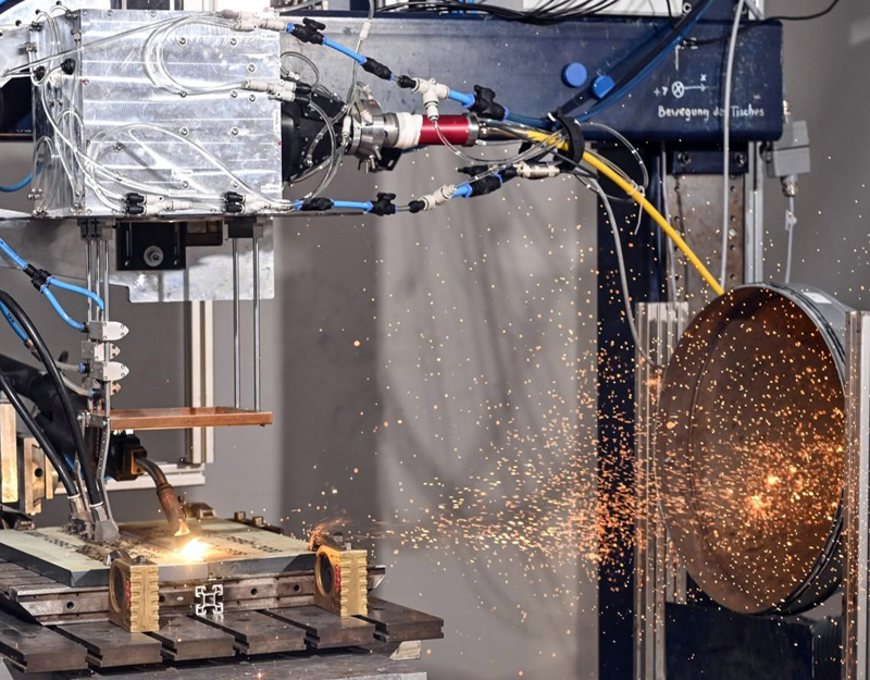Laser beam welding processes can also be used to join steel with high plate thicknesses of up to 30 millimeters. Photo: LZH.