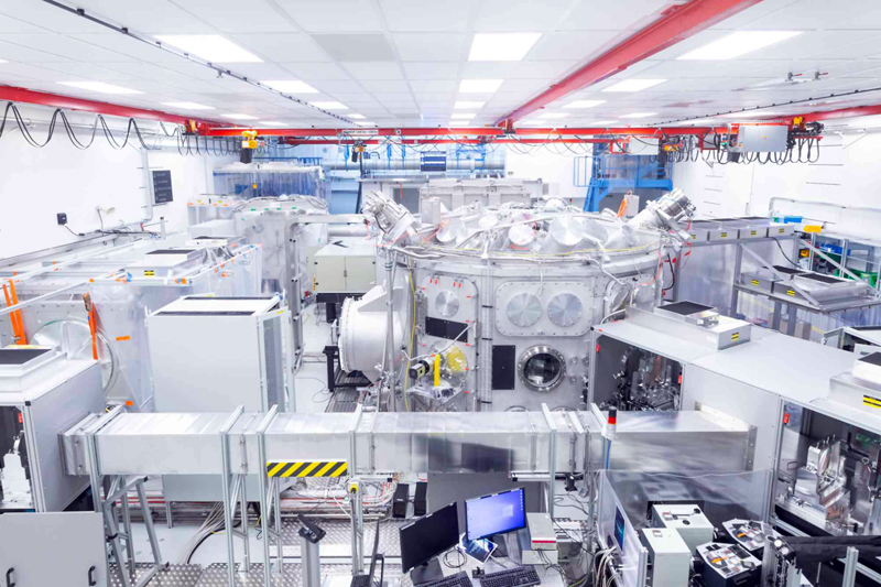 Gamma-ray goals: The experimental hall at ELI Beamlines where the experiments led by University of Rochester scientist Antonino Di Piazza will be performed. If successful, the research could lead to the creation of a gamma-ray free electron laser, a major goal in the scientific community. Photo courtesy of ELI Beamlines.