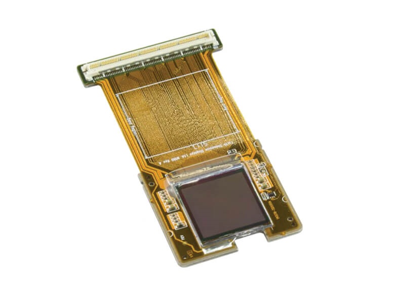 Kopin's '2K-R11' FLCoS microdisplay is described as a digitally-controlled microdisplay for binary amplitude modulation suitable for imaging or projection. The firm says it is specifically designed to meet the demands of high-resolution and high-fidelity imaging, from medical imaging to structured light projection for 3D optical metrology. Image: Kopin.