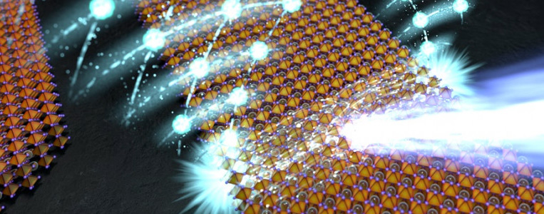 Innovative perovskite waveguides with edge lasing effect. Image: Dr Mateusz KrÃ³l, University of Warsaw and the School of Physics at the Australian National University in Canberra).