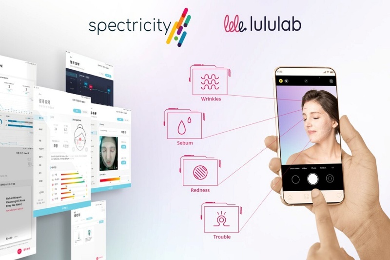 Spectricity and Lululab are aiming to bring professional-level skincare advice to the smart phone, thanks to a combination of multispectral sensors and AI-powered image analysis. Image: Spectricity.
