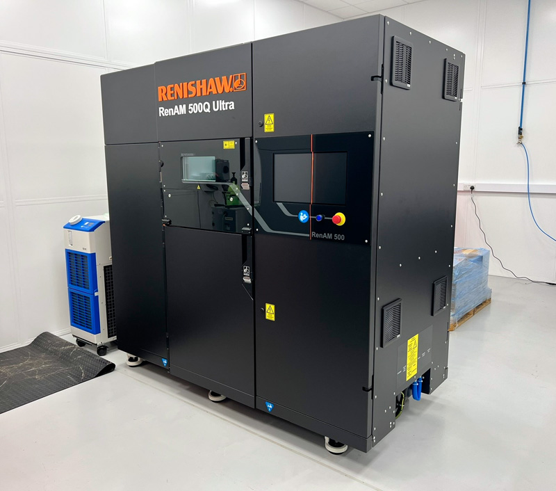 Renishaw's RenAM 500Q Ultra metal additive manufacturing system.