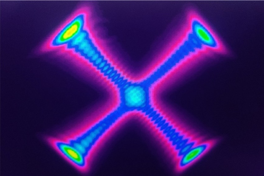 Optical vortex beams could be a key enabling technology for light-matter interactions. Credit: Jiaq Li/Tampere University.