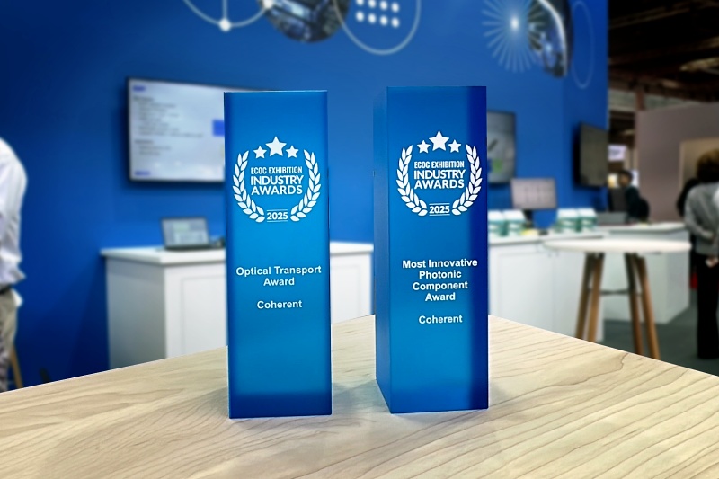 Coherent picked up two awards at the recent ECOC 2025 event in Copenhagen, including 