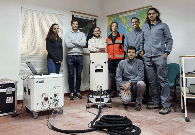 The Exail-INVOLCAN observing group on Tenerife. Image: Exail.
