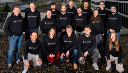 The Enlightra team in Lausanne, Switzerland. Image: Enlightra.
