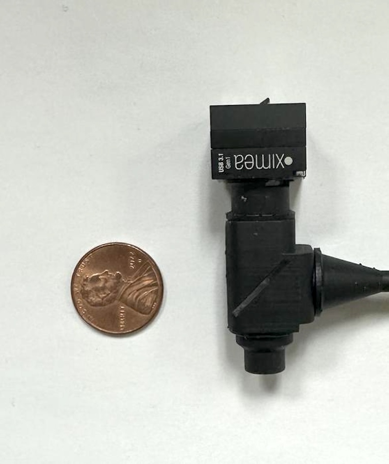Researchers developed a tiny, lightweight microscope that captures the electrical spikes of neurons at hundreds of frames per second in awake animals. Credit: Emily A. Gibson, University of Colorado Denver, Anschutz Medical Campus.