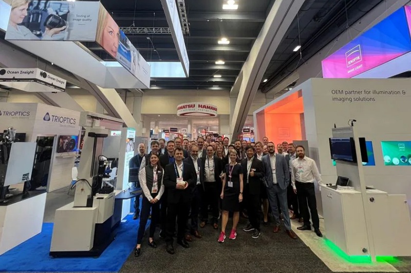 Jenoptik's team at the SPIE Photonics West technology exhibition, which took place in San Francisco at the end of January. Photo: Jenoptik.