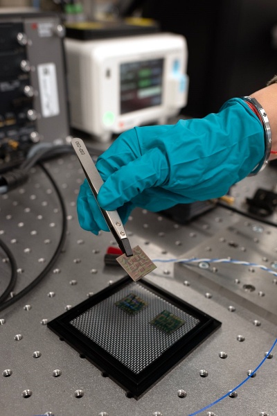 Advancing AI: Salience Labs is one of a growing number of silicon photonics startups to have won significant venture support for technology aimed at dramatically reducing the power consumption of AI data center infrastructure. Photo: Salience Labs.
