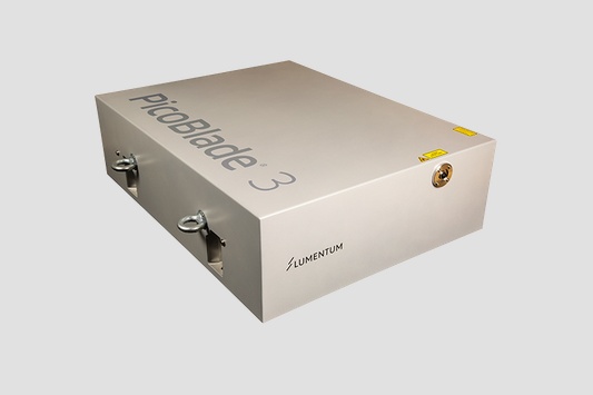 While Lumentum's sales continue to be dominated by cloud computing, data center, and optical networking applications, the company's industrial division reported strong recent traction for its ultrafast lasers - particularly in the area of solar cell production. This image shows the firm's 