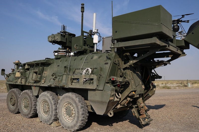 Teledyne's FLIR Defense business recently said it had won a four year, $74.2 million contract from the US Army to continue development of a next-generation mounted reconnaissance capability for the M1135 Stryker armored vehicle's Nuclear, Biological and Chemical Reconnaissance Vehicle (NBCRV) Sensor Suite Upgrade Program. Photo: Vashelle Nino/US Army.