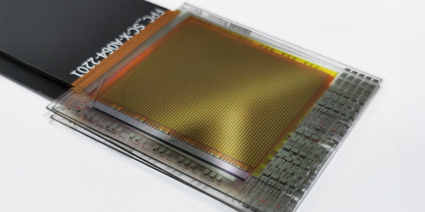 One of the two perovskite-based sensor prototypes that the researchers have used to demonstrate that the technology can be successfully miniaturized. Credit: Empa/ETH ZÃ¼rich.