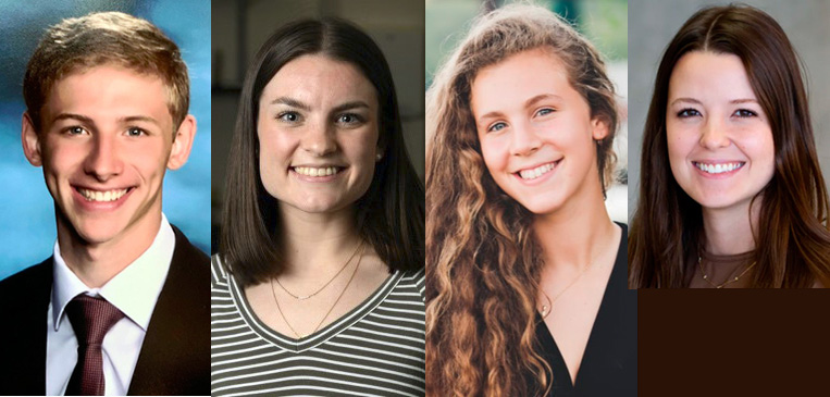 SPIE Scholarship winners: Trevor Shooshan, Katherine Koch, Victoria Usachev, and Morgan Logsdon Choi.