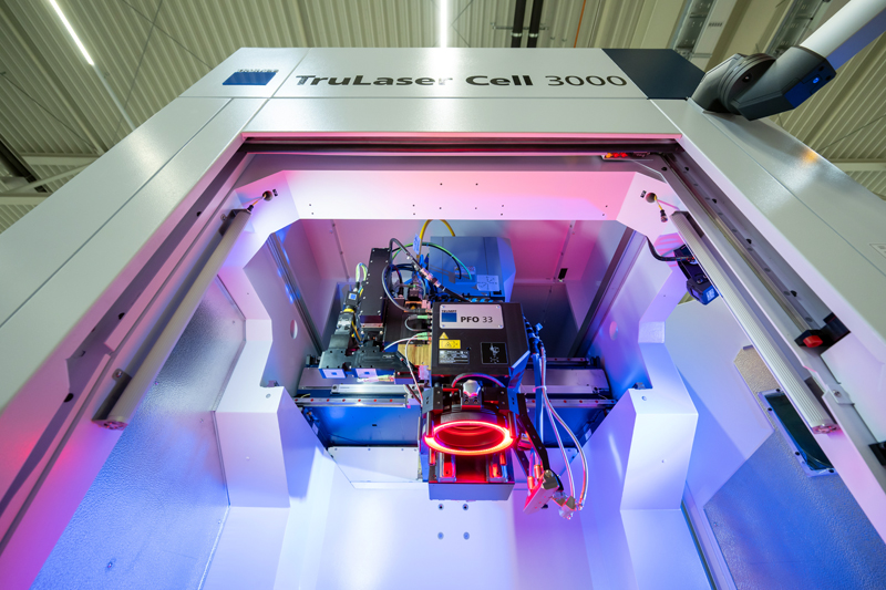 The system solution combines lasers, optics, and sensor technology for the production of complex components. Image: Trumpf.