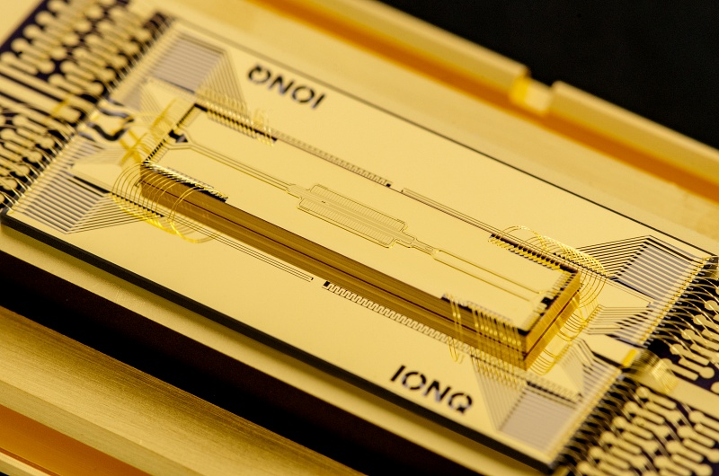 IonQ's ion-trap designs rely on a multitude of lasers and optical components. The company has just agreed a deal to raise close to $1 billion in equity funding. Photo: IonQ.