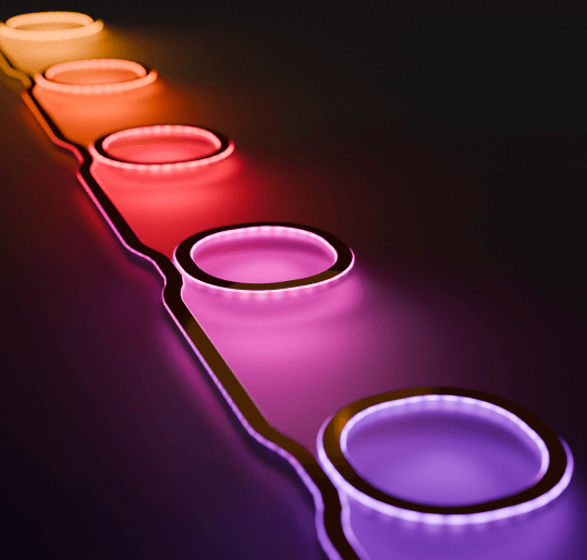 Artist's illustration of the new tunable ring laser. Credit: Joshua Mornhinweg.
