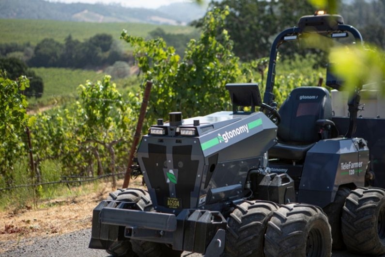 While its sales are dominated by ADAS applications for China-produced cars, Hesai says that its lidar sensors are now supporting the deployment of next-generation autonomous farming robots for California-based Agtonomy and Austria's Alpha Werke. Photo: Hesai Technology/Agtonomy.