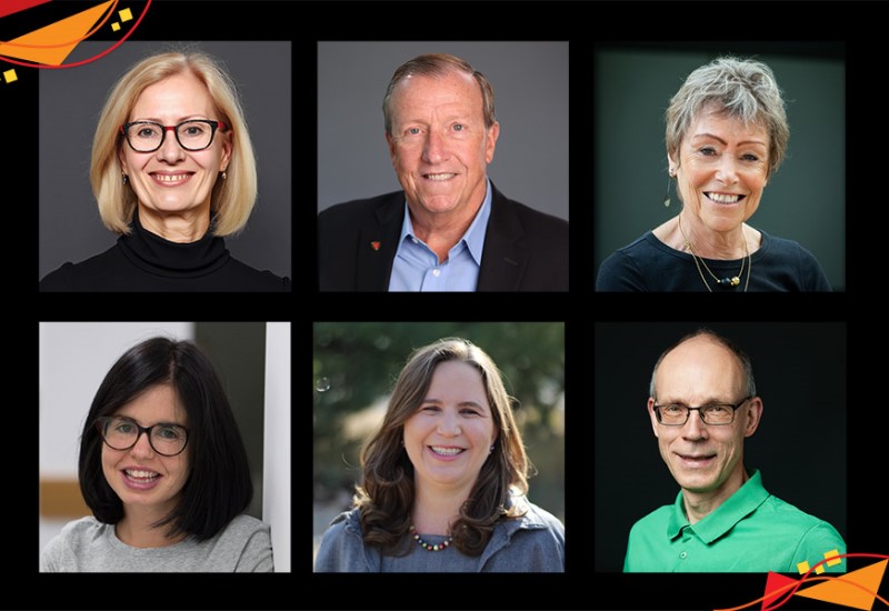 Newly elected 2025 SPIE officers, including vice president, secretary/treasurer, and Society directors. Top row, from left to right: Kyle J. Myers, Jim McNally, Halina Rubinsztein-Dunlop. Bottom row, from left to right: Jessica Wade, Kate Medicus, Rainer Erdmann. Photos: SPIE.