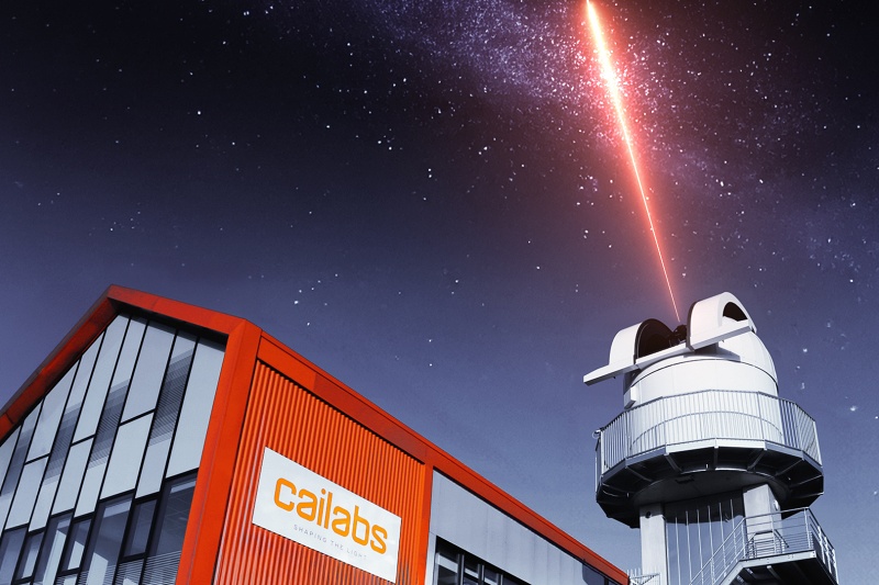 Satellite operator SES is now partnering with Cailabs to test the French photonics firm's laser communication technology for space, which uses a technique called multi-plane light conversion to counteract the distorting effects of the Earth's atmosphere. New finance for Cailabs will also support the company's production of optical ground stations. Credit: Cailabs