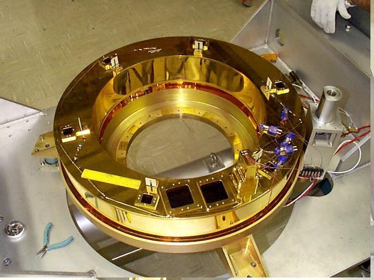 Optics on board the SBIRS satellites could include this gold-plated component. Gold offers very high reflecivity in the infrared range. Credit: Epner Technology.