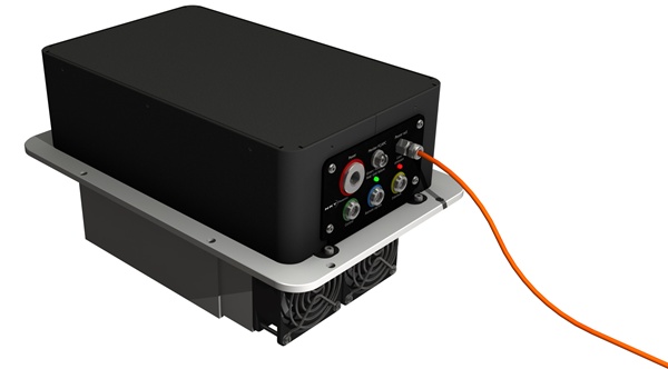 Koheras BoostiK OEM module: the key attributes of the fiber laser for the telescope array application are a combination of low phase noise and extreme coherence length. Credit: NKT Photonics.