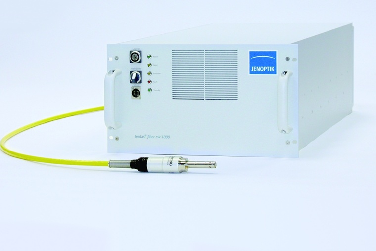 Jenoptik's launch of a 1 kW laser follows the company's extended licensing deal with fiber laser specialist IMRA America last year, which paved the way for Jenoptik to target automotive applications of the technology. Credit: Jenoptik.
