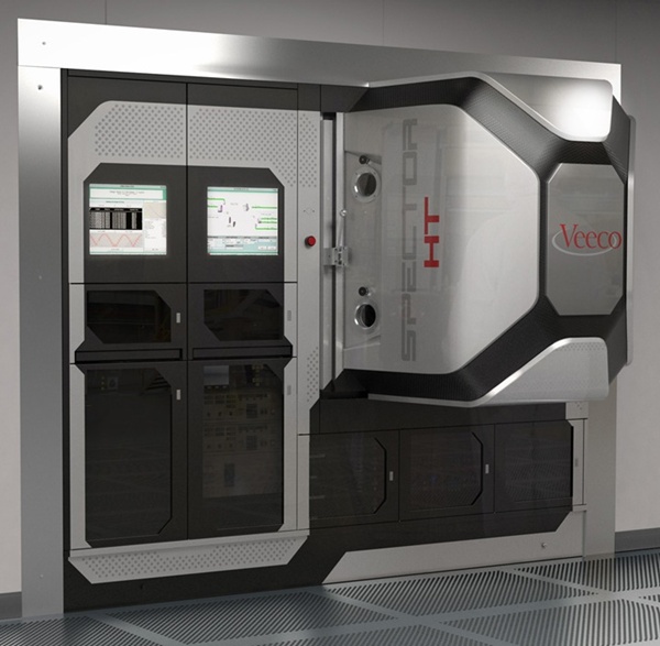 Veeco's latest generation of SPECTOR deposition tools is fully automated, and said to combine the precision of the ion-beam technique with the kind of throughput more typically associated with physical vapor deposition (PVD). Credit: Veeco Instruments. 