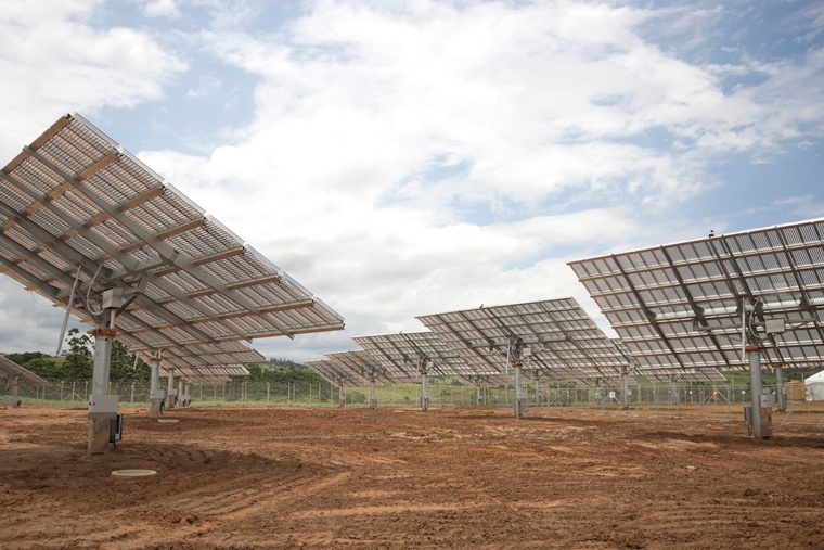 One of Soitec's CPV installations: this small-scale plant is in Durban, South Africa. Credit: Soitec.