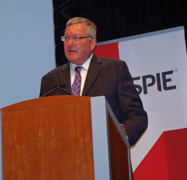MSP Fergus Ewing, Scotland's Minister for Energy, Enterprise & Tourism. Opening the SPIE event, he highlighted the strength of the region in the electronics, sensors and photonics sector, with local companies and significant employers including Selex Galileo and defense giant Thales. Credit: SPIE.