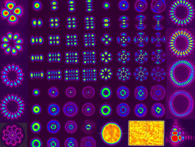 Examples of modes created with the digital laser. Credit: Andrew Forbes/CSIR.