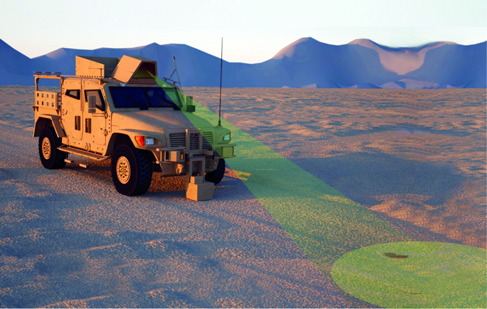 Raytheon UK has launched a laser-based IED Detection and Confirmation technology, called Soteria, as a vehicle-mounted system. 