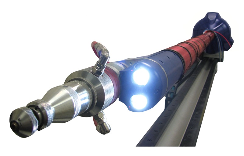 The five UK-based LaserSnake2 partners, OC Robotics, TWI Ltd, Laser Optical Engineering Ltd, ULO Optics and the National Nuclear Laboratory, are hoping to make their cutting robot a standard tool for making old nuclear sites safe. Credit: OC Robotics.