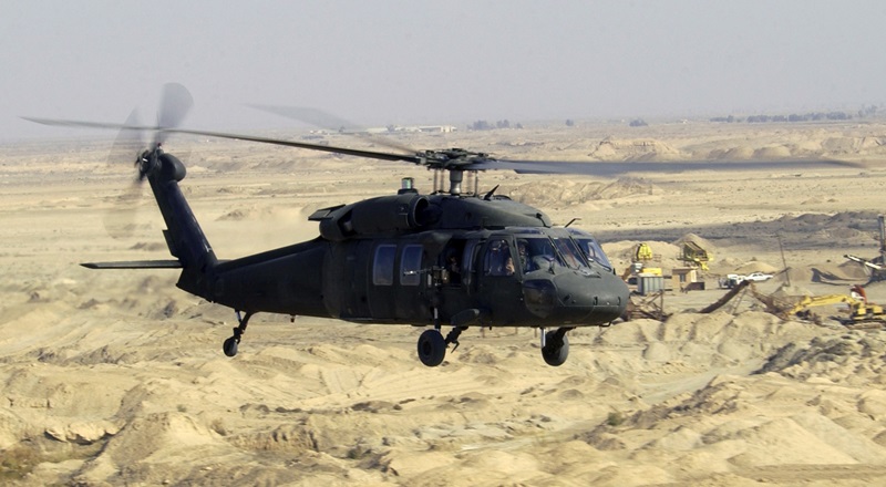 The US Army has completed rigorous tests of the QCL-based countermeasures system on board a Black Hawk UH-60M helicopter like this one. Credit: Wikimedia.
