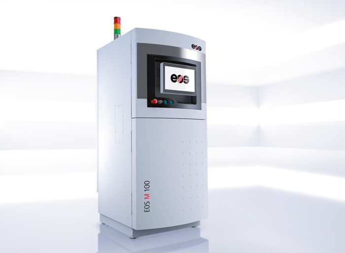 New from EOS: the M100 system for Direct Metal Laser Sintering. Photo: EOS.