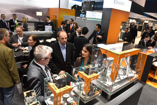 At Formnext, Concept Laser presented its smart and robust production approach. Photo Mesago Frankfurt / Concept Laser.