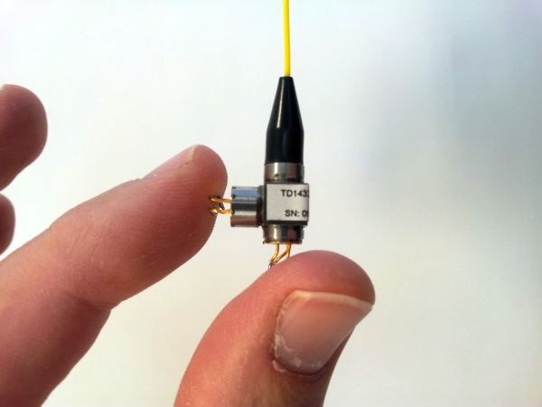 The Dione sensor represents a route to compact and cost-effective metrology platforms. Credit: Lein Applied Diagnostics/Graeme Clark.