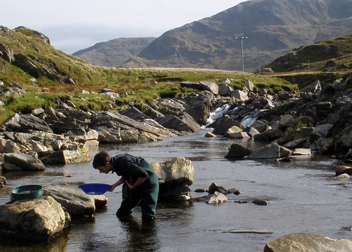 Luck of the Irish? panning for gold in Ireland. Credit Chris Standish.